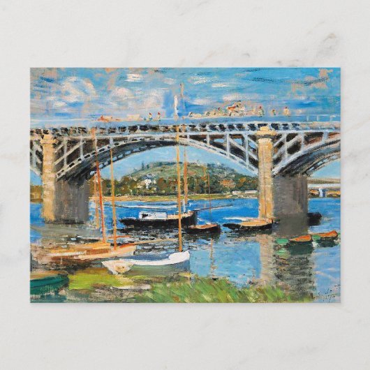 Monet - The Bridge over the Seine, Briefkaart (Voorkant)