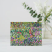 Monet "The Iris Garden at Giverny" Briefkaart (Staand voorkant)