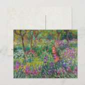 Monet "The Iris Garden at Giverny" Briefkaart (Voorkant / Achterkant)