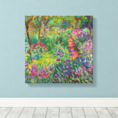 Monet "The Iris Garden at Giverny" Canvas Afdruk (Insitu (Houten vloer))