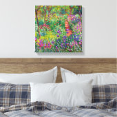Monet "The Iris Garden at Giverny" Canvas Afdruk (Insitu (Slaapkamer))