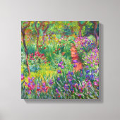 Monet "The Iris Garden at Giverny" Canvas Afdruk (Voorkant)