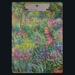 Monet "The Iris Garden at Giverny" Klembord<br><div class="desc">Monet was de oprichter van het Franse schilderij Impressionist, waarvan de "Iris Garden at Giverny" (geschilderd tussen 1899 en 1900) een prachtig voorbeeld is. Het is een viering van kleur, licht en beweging. Toen Monet het domein Giverny kocht, herontwierp hij de bloementuin die al was beplant op zijn terrein. Zijn...</div>