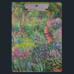 Monet "The Iris Garden at Giverny" Klembord<br><div class="desc">Monet was de oprichter van het Franse schilderij Impressionist, waarvan de "Iris Garden at Giverny" (geschilderd tussen 1899 en 1900) een prachtig voorbeeld is. Het is een viering van kleur, licht en beweging. Toen Monet het domein Giverny kocht, herontwierp hij de bloementuin die al was beplant op zijn terrein. Zijn...</div>