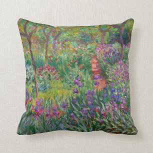 Monet "The Iris Garden at Giverny" Kussen