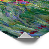 Monet "The Iris Garden at Giverny" Poster (Hoek)