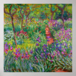 Monet "The Iris Garden at Giverny" Poster<br><div class="desc">Monet was de oprichter van het Franse schilderij Impressionist, waarvan de "Iris Garden at Giverny" (geschilderd tussen 1899 en 1900) een prachtig voorbeeld is. Het is een viering van kleur, licht en beweging. Toen Monet de wijk Giverny kocht, maakte hij de bloementuin die al op zijn grond was geplant, nieuw...</div>