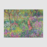 Monet "The Iris Garden at Giverny" Tissuepapier<br><div class="desc">Monet was de oprichter van het Franse schilderij Impressionist, waarvan de "Iris Garden at Giverny" (geschilderd tussen 1899 en 1900) een prachtig voorbeeld is. Het is een viering van kleur, licht en beweging. Toen Monet de wijk Giverny kocht, maakte hij de bloementuin die al op zijn grond was geplant, nieuw...</div>