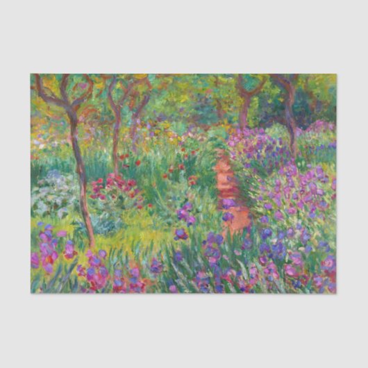 Monet "The Iris Garden at Giverny" Tissuepapier (Voorkant)