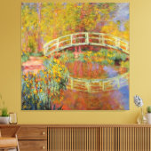 Monet - The Japans Bridge, 1896, Canvas Afdruk (Insitu (Woonkamer))