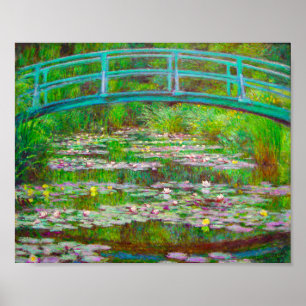 Monet The Japans Footbridge and Water Lilies Poster