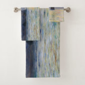 Monet - The Manneport, Cliff at Etretat, Sunset Bad Handdoek (Insitu)