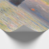 Monet - The Manneport, Cliff at Etretat, Sunset Cadeaupapier (Hoek)