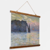 Monet - The Manneport, Cliff at Etretat, Sunset Hangend Wandkleed (Gebogen)