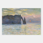 Monet - The Manneport, Cliff at Etretat, Sunset Inpakpapier Vel (Voorkant)