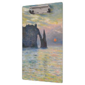 Monet - The Manneport, Cliff at Etretat, Sunset Klembord (Links)