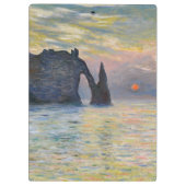 Monet - The Manneport, Cliff at Etretat, Sunset Klembord (Achterkant)