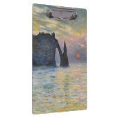 Monet - The Manneport, Cliff at Etretat, Sunset Klembord (Rechts)