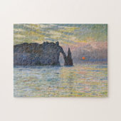Monet - The Manneport, Cliff at Etretat, Sunset Legpuzzel (Horizontaal)