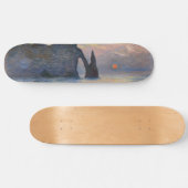 Monet - The Manneport, Cliff at Etretat, Sunset Persoonlijk Skateboard (Horizontaal)