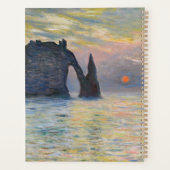 Monet - The Manneport, Cliff at Etretat, Sunset Planner (Achterkant)