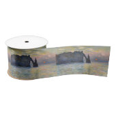 Monet - The Manneport, Cliff at Etretat, Sunset Satijnen Lint (Spoel)