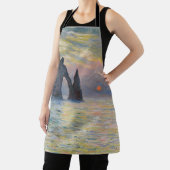 Monet - The Manneport, Cliff at Etretat, Sunset Schort (Insitu)