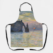 Monet - The Manneport, Cliff at Etretat, Sunset Schort (Voorkant)