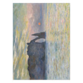 Monet - The Manneport, Cliff at Etretat, Sunset Tafelkleed (Voorkant)