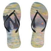 Monet - The Manneport, Cliff at Etretat, Sunset Teenslippers (Voetbed)
