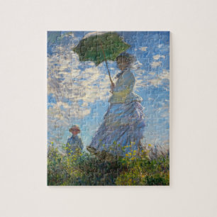 Monet The Promenade Woman met een Parasol Puzzle Legpuzzel