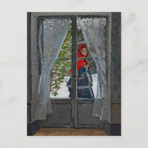 Monet The Red Kerchief  schilderen Briefkaart