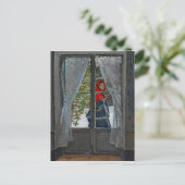 Monet The Red Kerchief  schilderen Briefkaart (Staand voorkant)