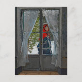 Monet The Red Kerchief  schilderen Briefkaart (Voorkant)