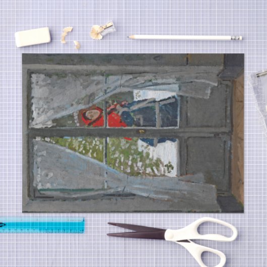 Monet The Red Kerchief schilderen Tissuepapier (Craft)