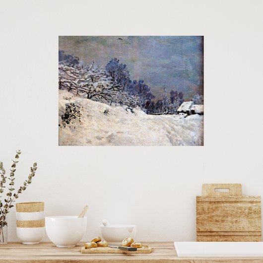 Monet - The Road in Front of Saint Simeon Boerderi Poster (Keuken)