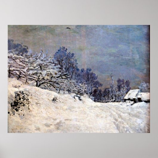Monet - The Road in Front of Saint Simeon Boerderi Poster (Voorkant)
