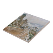 Monet - The Road in Vetheuil in Winter Tegeltje (Zijkant)