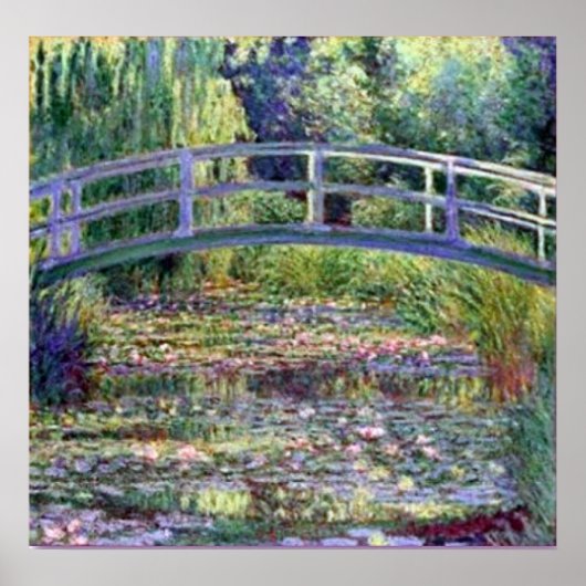 Monet-The Water Lily Pond Poster (Voorkant)