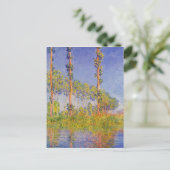 Monet Three Poplars Summer Landscape Briefkaart (Staand voorkant)