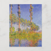Monet Three Poplars Summer Landscape Briefkaart (Voorkant)