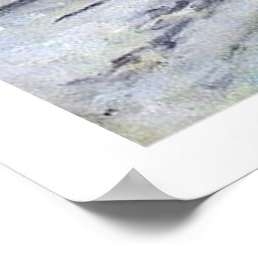 Monet Train in Snow Poster (Hoek)