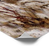 Monet - Trein in de sneeuw bij Argenteuil, Poster (Hoek)