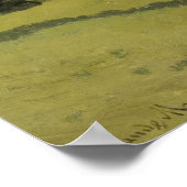 Monet - Trein in het landschap Poster (Hoek)