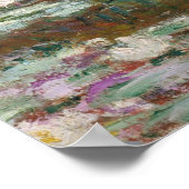 Monet, tuin, klassiek schilderij poster (Hoek)
