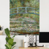 Monet, tuin, klassiek schilderij poster (Thuiskantoor)