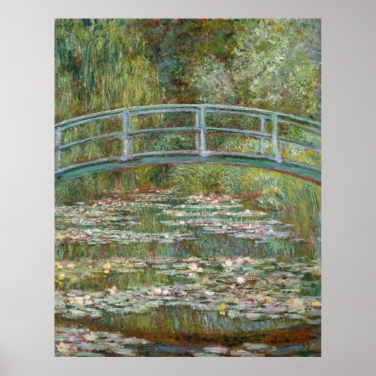 Monet, tuin, klassiek schilderij poster (Voorkant)
