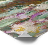 Monet, tuin, klassiek schilderij poster (Hoek)