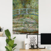 Monet, tuin, klassiek schilderij poster (Thuiskantoor)