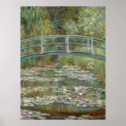 Monet, tuin, klassiek schilderij poster (Voorkant)